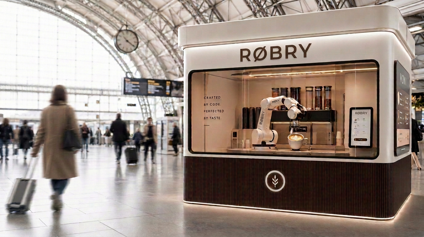 RØBRY autonomous coffee kiosk